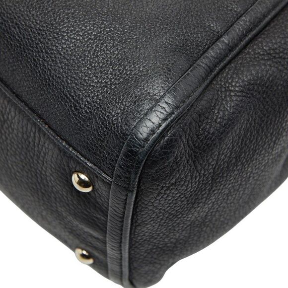Gucci Soho Interlocking G Shoulder Bag Tote Bag 282309 Black Leather Women's - Picture 6 of 10